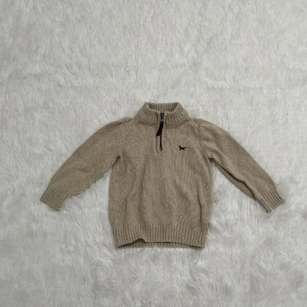 3/$10 Baby Carter's Knit Quarter Zip Pull Over Size 18M